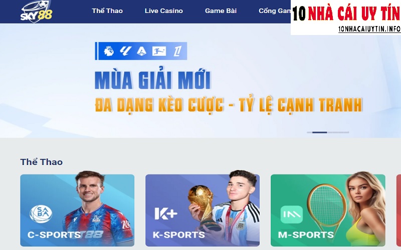 SKY88 – Khám phá thế giới cá cược đẳng cấp Châu Âu