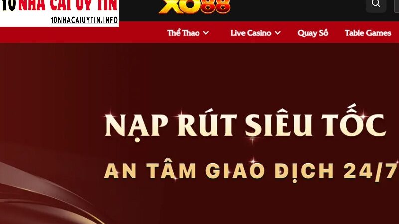 XO88 – Trải nghiệm cá cược trực tuyến chất lượng cao