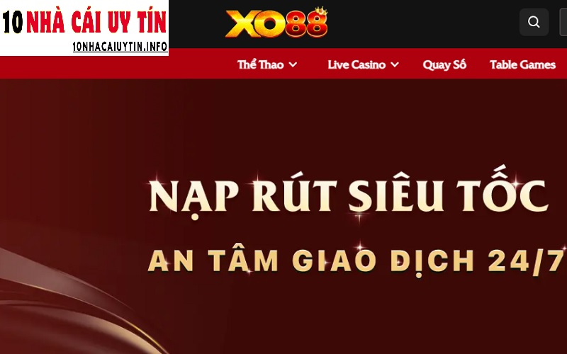 XO88 – Trải nghiệm cá cược trực tuyến chất lượng cao