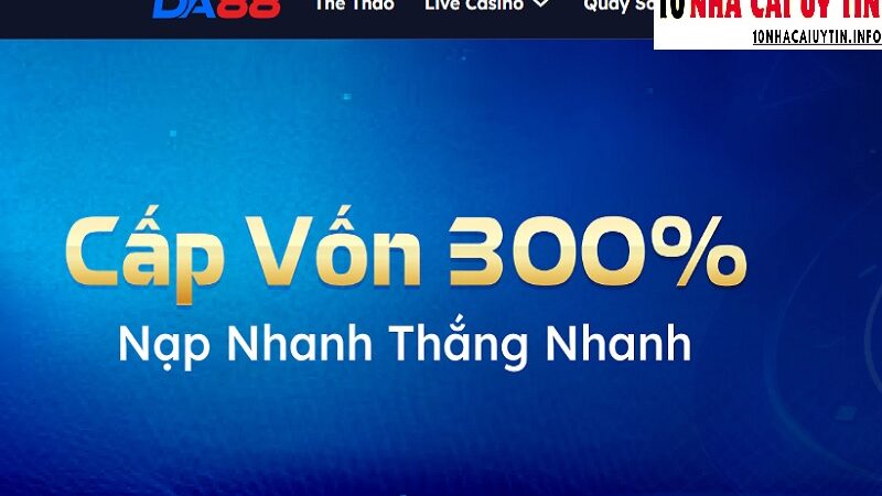 DA88 – Sân chơi uy tín với trải nghiệm cá cược tốt nhất